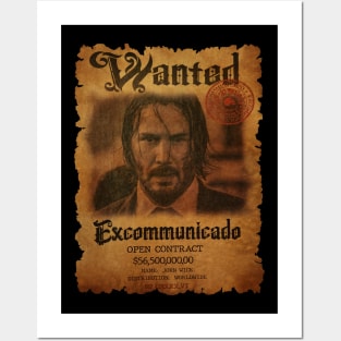 Vintage John Wick Excommunicado Posters and Art